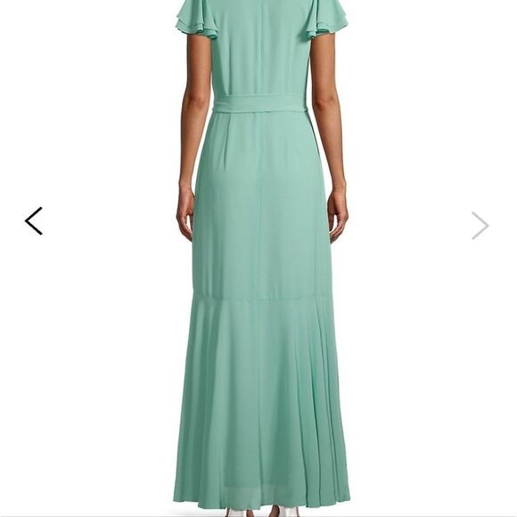 Eliza J Mint Faux-Wrap Ruffled Maxi Dress - Picture 7 of 16